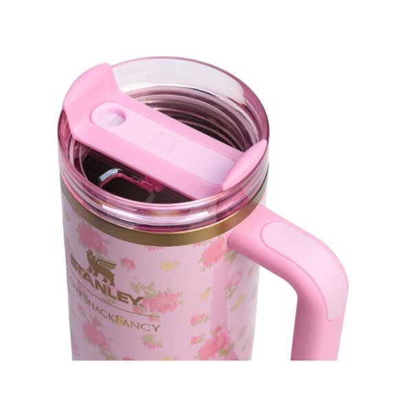 Stanley x LoveShackFancy Quencher H2.0 Flowstate Tumbler 30 OZ Ibiza Sunset - Picture 3 of 9